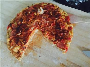 鲜虾火腿披萨的做法步骤14