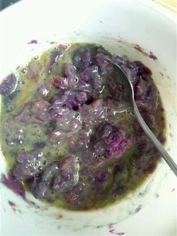 无油无面粉紫薯牛奶燕麦蛋糕的做法步骤1