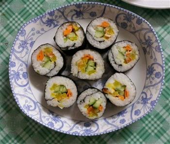 寿司-胡萝卜黄瓜调味萝卜肉松的做法步骤17