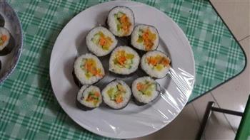 寿司-胡萝卜黄瓜调味萝卜肉松的做法步骤19