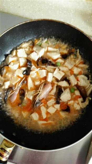 虾仁豆腐的做法图解5