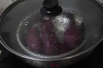 紫薯丸子的做法步骤2