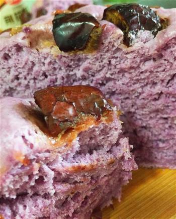 奶香紫薯发糕的做法步骤10