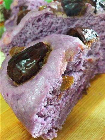 奶香紫薯发糕的做法步骤11