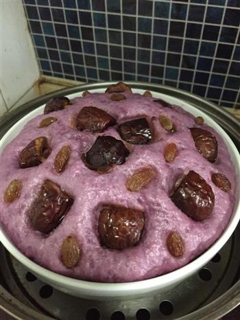 奶香紫薯发糕的做法步骤9