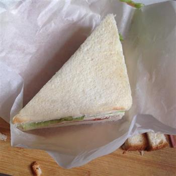 快手早餐三明治的做法步骤9