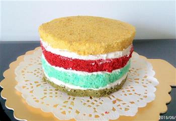 缤纷彩虹蛋糕的做法步骤10