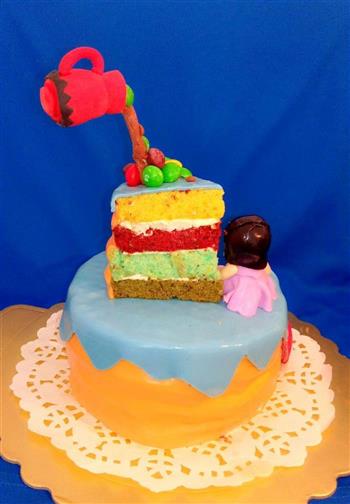 缤纷彩虹蛋糕的做法步骤16