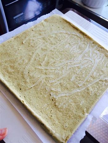 不太绿的抹茶红豆蛋糕卷的做法步骤10