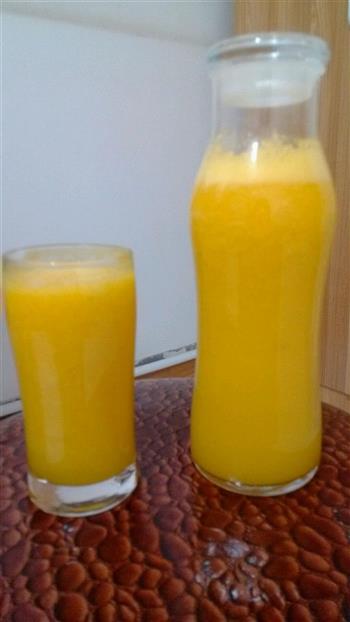 鲜橙芒果汁的做法步骤2