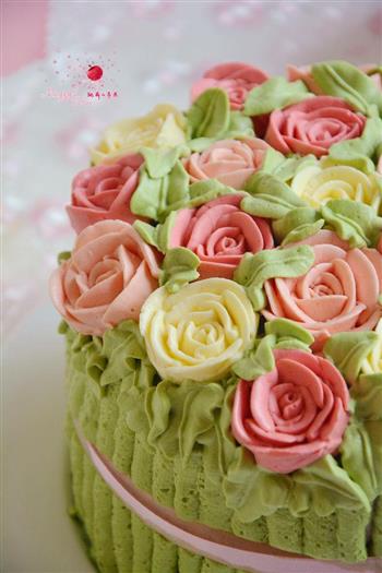 玫瑰花束海绵蛋糕的做法图解28