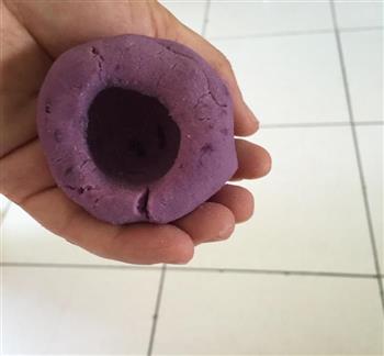 电炸锅版紫薯麻团的做法图解3