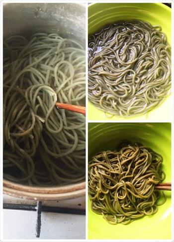 海藻面系列菜谱1-青椒肉丝炒海藻面的做法图解2