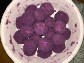 酸奶紫薯球的做法图解2