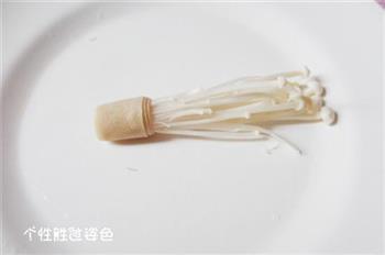 蒜蓉香辣金针菇烤串的做法图解4
