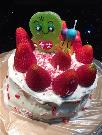 鲜草莓生日蛋糕的做法步骤7