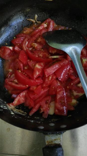 鸡蛋西红柿打卤面的做法步骤4