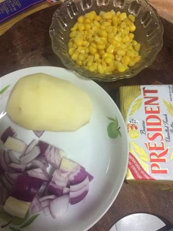 土豆玉米浓汤的做法步骤1