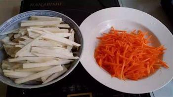 素炒杏鲍菇胡萝卜的做法步骤1