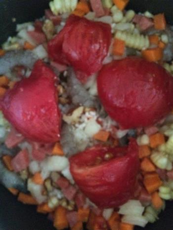 一个西红柿饭&广式腊肠饭混搭版的做法步骤3