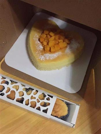 心形芒果芝士蛋糕8寸的做法步骤8