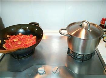 番茄西红柿鸡蛋打卤面臊子面的做法步骤6