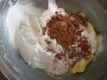 酥酥脆脆的巧克力饼干的做法步骤4