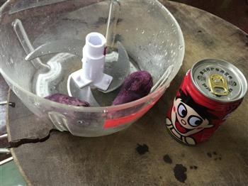 紫薯椰香糯米糍的做法步骤2
