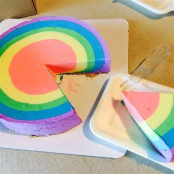 彩虹慕斯蛋糕的做法步骤4