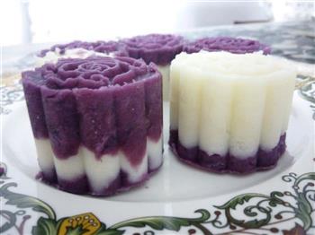 精致甜点-紫薯山药糕的做法图解1