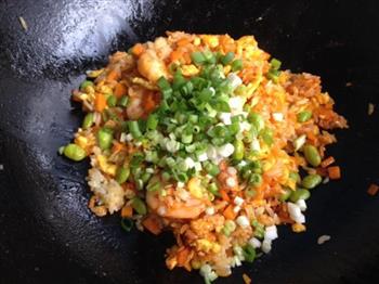 韩式虾仁蛋炒饭的做法步骤8