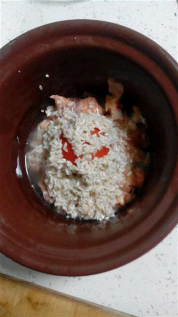 三文鱼排红米粥的做法图解8