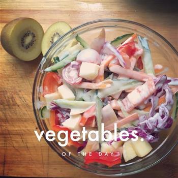 夏季减肥蔬菜水果沙拉的做法步骤1