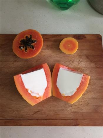 木瓜牛奶冻/木瓜椰奶冻的做法步骤7