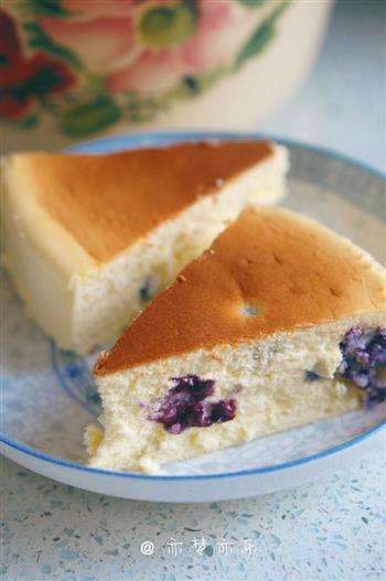 蓝莓舒芙蕾芝士蛋糕的做法图解14