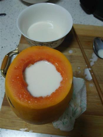 简单 夏日甜品必备 木瓜牛奶冻 新手适用的做法步骤4