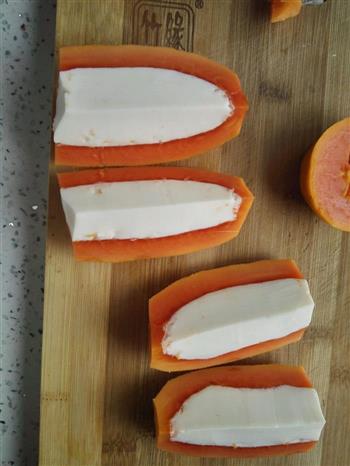 简单 夏日甜品必备 木瓜牛奶冻 新手适用的做法步骤8