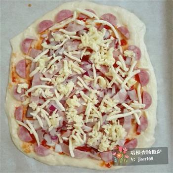 火腿培根小披萨的做法图解10