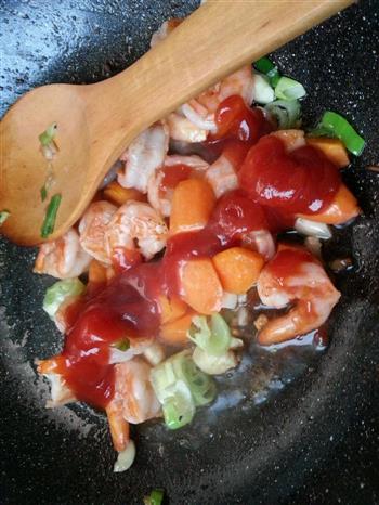 黄瓜茄汁虾球-酸甜番茄酱，孩子的最爱的做法步骤5