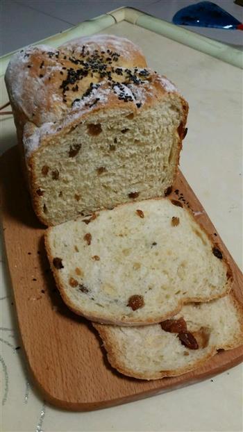 面包机版全麦葡萄干面包的做法图解11