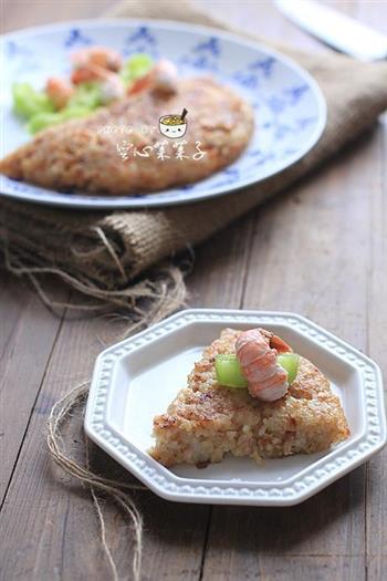 龙虾肉糜糯米饭煎饼的做法步骤1