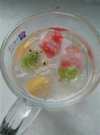 彩色水果夏日冰饮的做法步骤5