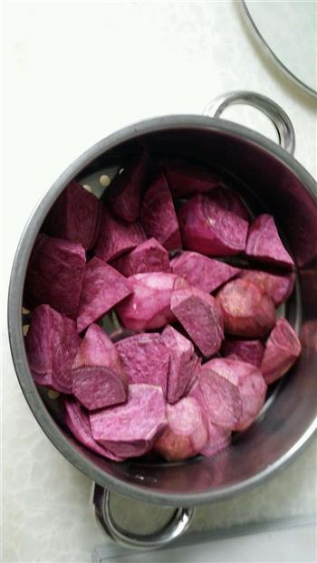 紫薯荷花酥的做法步骤1
