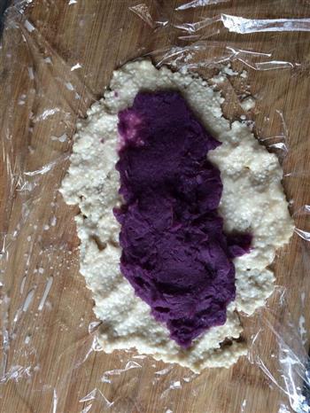艾香西米紫薯卷的做法图解4