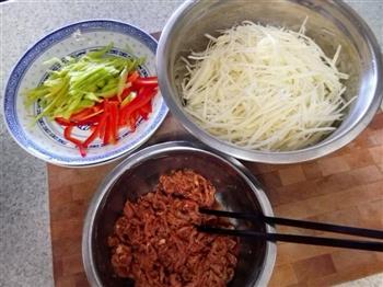 家常小菜-青椒土豆丝的做法步骤6