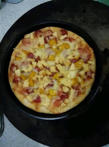香肠水果披萨的做法步骤6