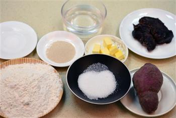 德普烤箱食谱-紫薯面包的做法步骤1