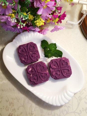 炼乳坚果紫薯糕的做法步骤6