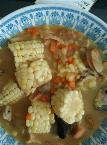 玉米杂菌汤的做法步骤9