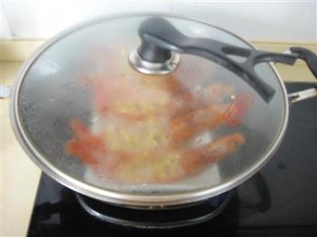 柠香蒜蓉蒸红虾的做法步骤10